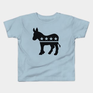 Democrat Donkey Black Kids T-Shirt